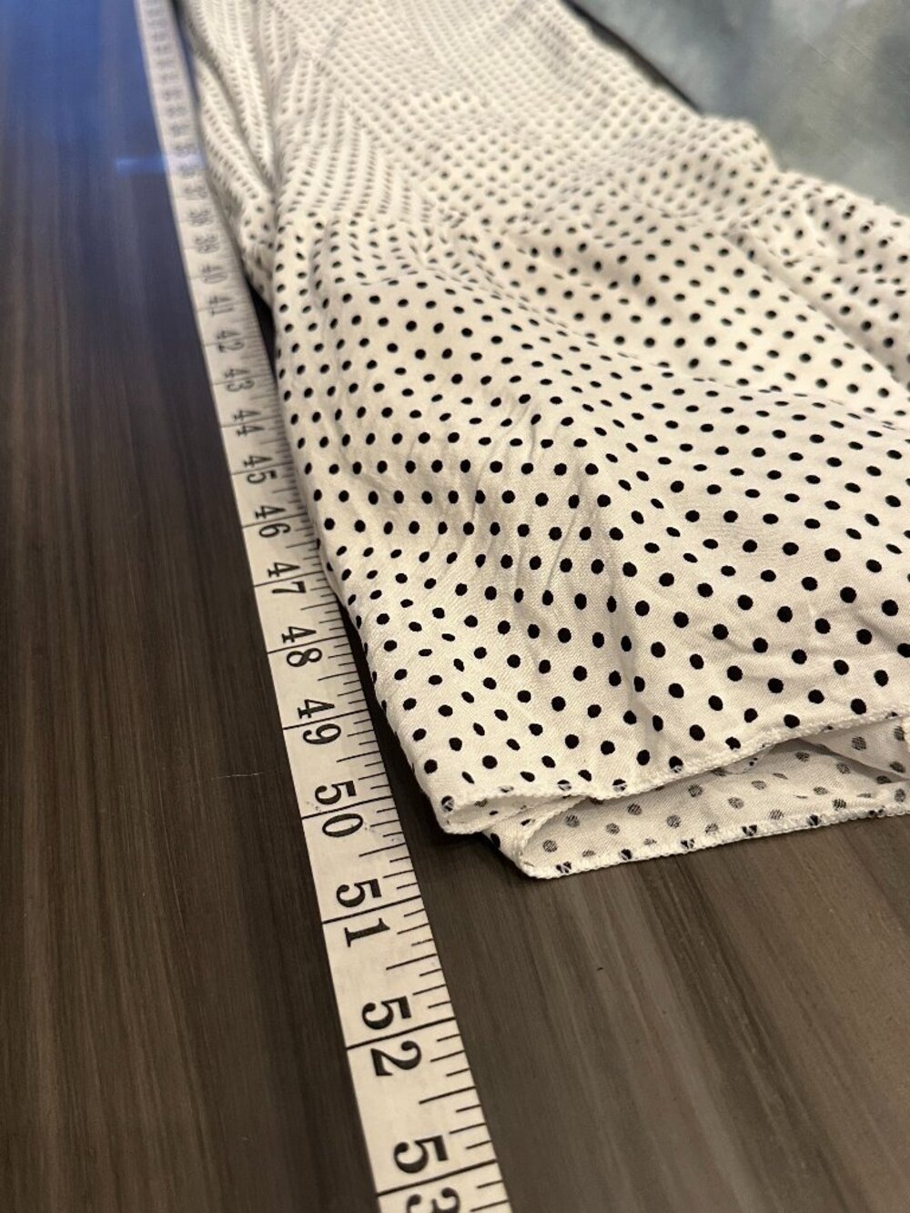 NWOT Seven Islands Cream w/Black Polka Dots Maxi Dress Size Medium Smocked Waist - Picture 10 of 10